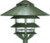 One Light Outdoor Lantern in Green (72|SF76-636)