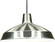 One Light Pendant in Brushed Nickel / White Interior (72|SF76-661)