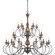Auburn 24 Light Chandelier in Rustic Black (10|ABN5024RK)