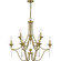 Joules Nine Light Chandelier in Aged Brass (10|JOU5032AB)