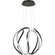 Waving LED Pendant in Earth Black (10|PCWN2818EK)