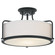 Rigel Three Light Semi Flush Mount in Earth Black (10|QF1715EK)