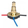 3-Way Metal Rotary Switch in Brass Plated (230|80-1138)