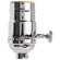 On-Off Turn Knob Socket in Polished Nickel (230|90-1670)
