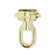 1/8 Ip Screw Collar Loop With Ring in Brass Plated (230|90-2342)