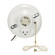 On-Off Pull Chain Ceiling Receptacle With Grounded Outlet in White (230|90-2484)