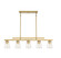 Calhoun Five Light Linear Chandelier in Warm Brass (51|1-1023-5-322)