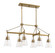 Lakewood Six Light Linear Chandelier in Warm Brass (51|1-1833-6-322)