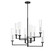 Folsom Eight Light Chandelier in Matte Black w/Polished Chrome (51|1-2139-8-67)