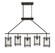 Glenwood Five Light Linear Chandelier in English Bronze (51|1-3043-5-13)