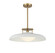 Gavin One Light Pendant in White w/Warm Brass Accents (51|7-1690-1-142)