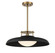 Gavin One Light Pendant in Matte Black with Warm Brass Accents (51|7-1690-1-143)