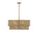 Ashburn Six Light Pendant in Warm Brass and Rope (51|7-1774-6-320)