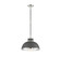 Corning One Light Pendant in Gray with Polished Nickel Accents (51|7-8882-1-175)