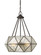 Tartan Four Light Pendant in Oiled Burnished Bronze (51|7-9008-4-28)