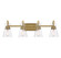 Lakewood Four Light Bathroom Vanity in Warm Brass (51|8-1830-4-322)