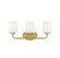 Capra Three Light Bath Bar in Warm Brass (51|8-4090-3-322)