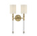 Fremont Two Light Wall Sconce in Warm Brass (51|9-103-2-322)