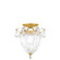 Bagatelle Three Light Semi-Flush Mount in Heirloom Gold (53|1242-22)