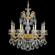 La Scala Eight Light Chandelier in Heirloom Gold (53|5073-22)