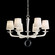 Emilea Six Light Chandelier in Heirloom Bronze (53|MA1006N-76O)
