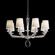 Emilea Eight Light Chandelier in Jet Black (53|MA1008N-55O)