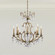 Renaissance Nouveau Eight Light Chandelier in Antique Silver (53|RN3871N-48H)