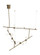 ModernRail LED Chandelier in Aged Brass (182|700MDCHCRR)