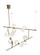 ModernRail LED Chandelier in Aged Brass (182|700MDCHGRR)