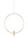 Layla LED Pendant in Natural Brass (182|700MPLAY18NB-LED930)