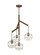 Sedona Four Light Chandelier in Aged Brass (182|700SDNMPR1CR)