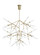 Spur LED Chandelier in Aged Brass (182|700SPRGFR-LED927)