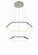 Senary LED Foyer Chandelier in Chrome (343|T1035-CH)