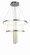 Glacier LED Foyer Chandelier in Chrome (343|T1040-CH)