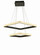 Willow LED Foyer Chandelier in Black (343|T1050-BK)