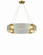 Lyra Four Light Chandelier in Gold (343|T1060-G)