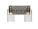 Edge Two Light Bath Bar in Brushed Nickel (200|1162-BN-300)