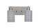 Edge Two Light Bath Bar in Brushed Nickel (200|1162-BN-4062)