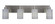 Edge Four Light Bath Bar in Brushed Nickel (200|1164-BN-4062)
