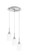 Edge Three Light Cluster Pendalier in Brushed Nickel (200|1173-BN-310)