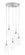 Edge Five Light Cluster Pendalier in Brushed Nickel (200|1175-BN-310)