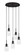 Edge Five Light Cluster Pendalier in Espresso (200|1175-ES-300)