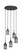 Edge Five Light Pendalier in Espresso (200|1175-ES-4062)