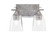 Uptowne Two Light Bath Bar in Aged Silver (200|132-AS-461)