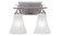 Uptowne Two Light Bath Bar in Aged Silver (200|132-AS-729)