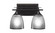 Uptowne Two Light Bath Bar in Dark Granite (200|132-DG-500)