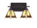 Uptowne Two Light Bath Bar in Dark Granite (200|132-DG-9345)
