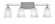Uptowne Four Light Bath Bar in Aged Silver (200|134-AS-460)