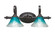 Eleganté Two Light Bath Bar in Dark Granite (200|162-DG-458)