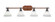 Blacksmith Four Light Bath Bar in Painted Wood-look Metal & Dark Granite (200|1754-312)